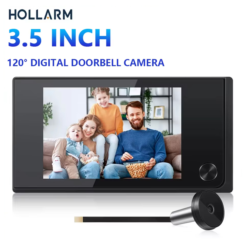 Smart Home Battery Camera - Hollarm Kamera Bel Pintu Nirkabel 3.5