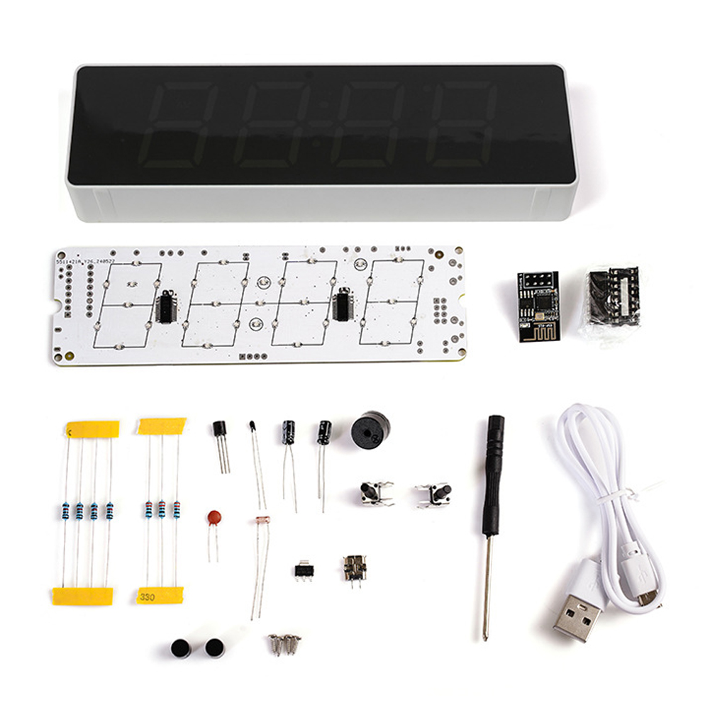 Smart Home Esp8266 - ESP8266 IoT jam WiFi warna-warni Kit