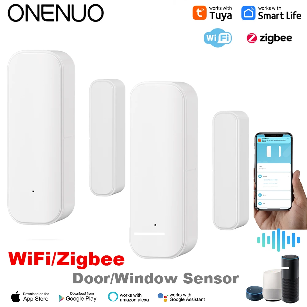 Smart Home Security System - Tuya Sensor pintu jendela Zigbee WiFi,