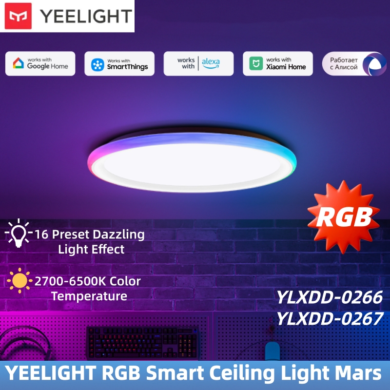 Smart Home Yeelight - YEELIGHT Lampu Langit-langit Pintar RGB Mars