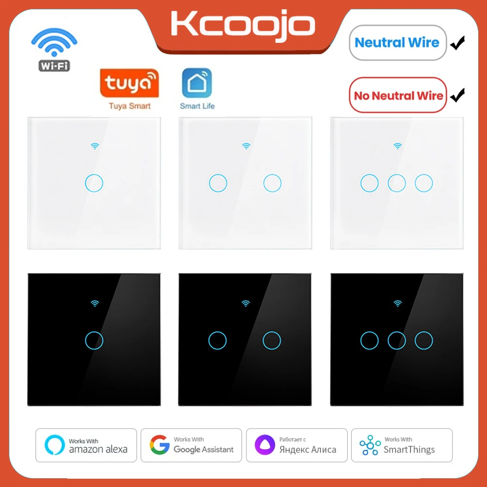 Smart Home Lighting - Tuya Wifi EU saklar cerdas 1/2/3/4Gang