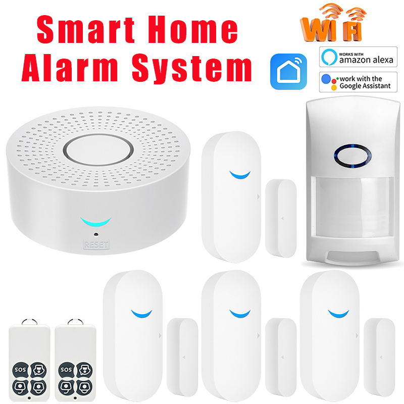 Smart Home Security System - Sensor Pintu WiFi Tuya Rumah Pintar