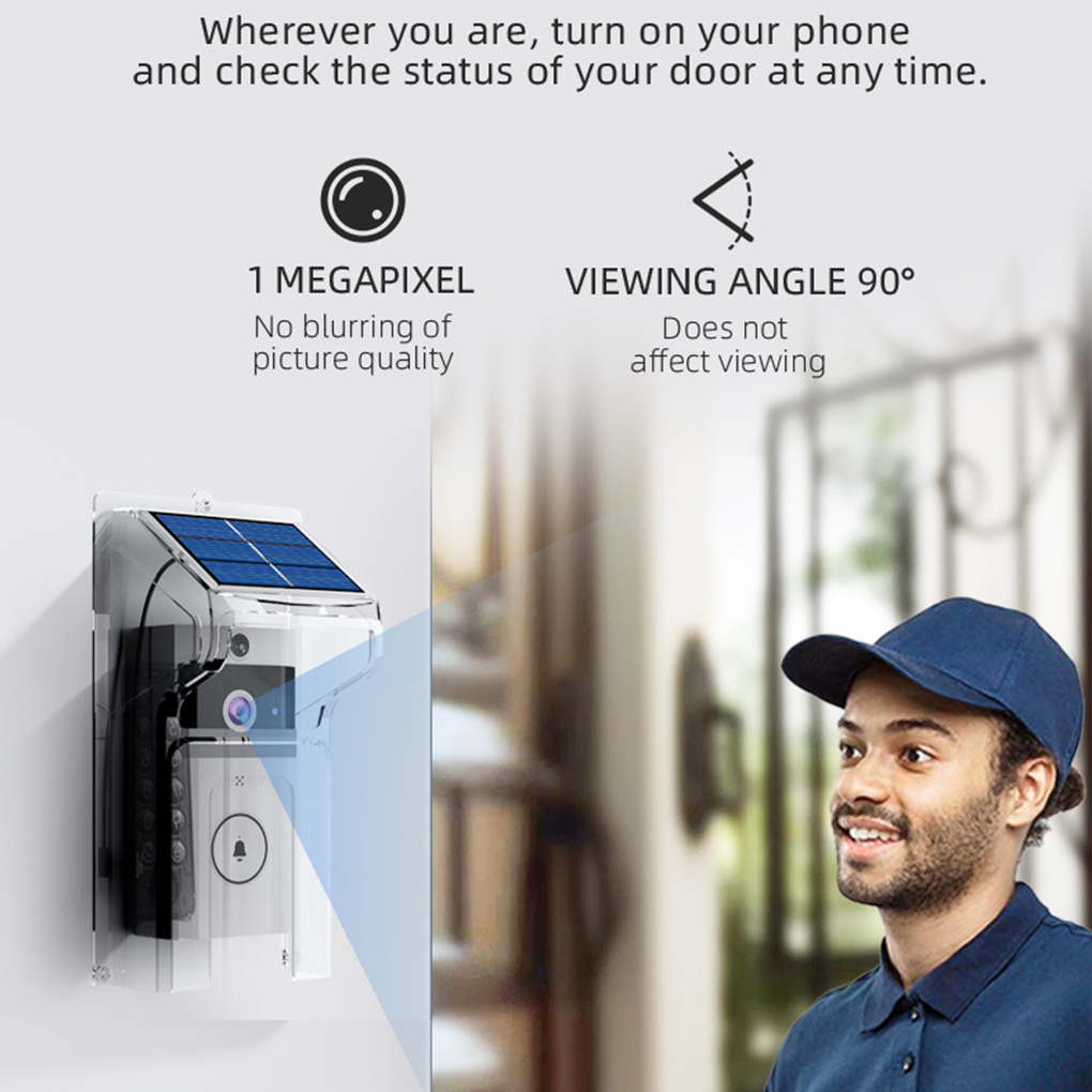 Smart Home Battery Camera - Bel Pintu Wifivisual Kamera Nirkabel Pengisian