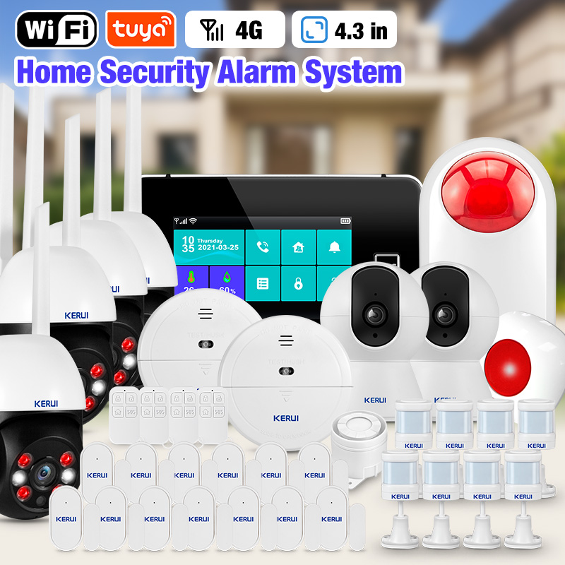 Smart Home Package - Sistem Alarm Rumah Layar Sentuh KERUI