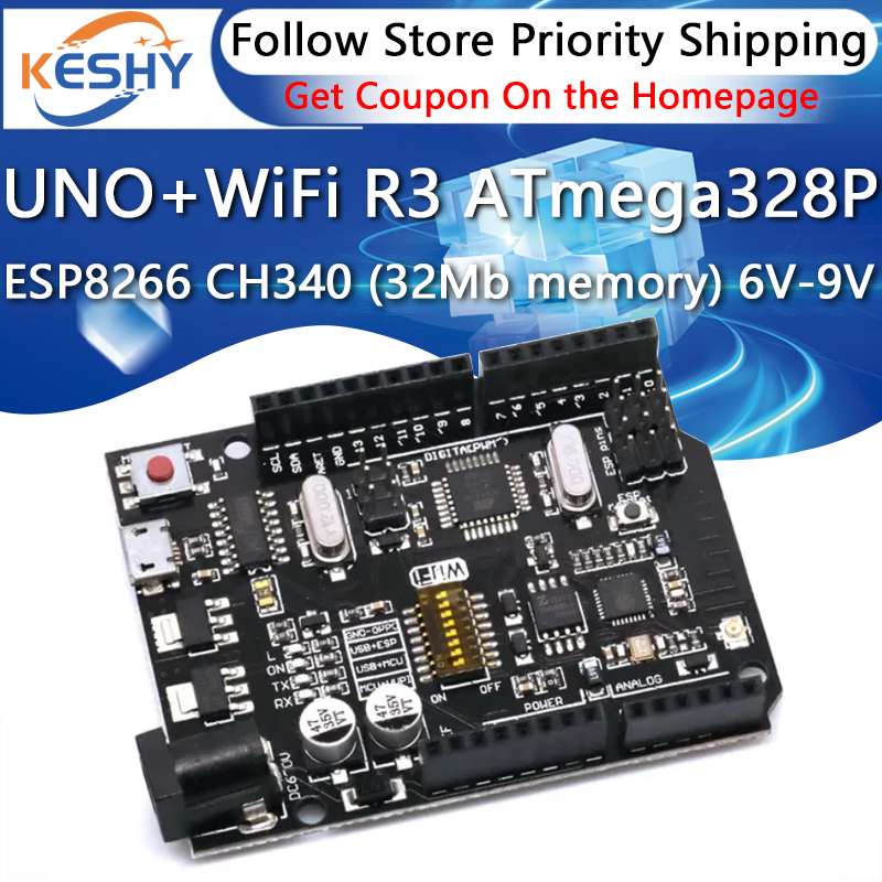 Smart Home Esp8266 - UNO + WiFi R3 ATmega328P +