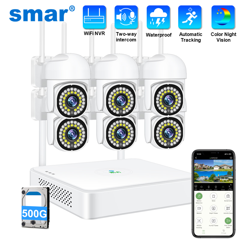 Smart Home Security System - Sistem Kamera Keamanan CCTV Nirkabel Smar