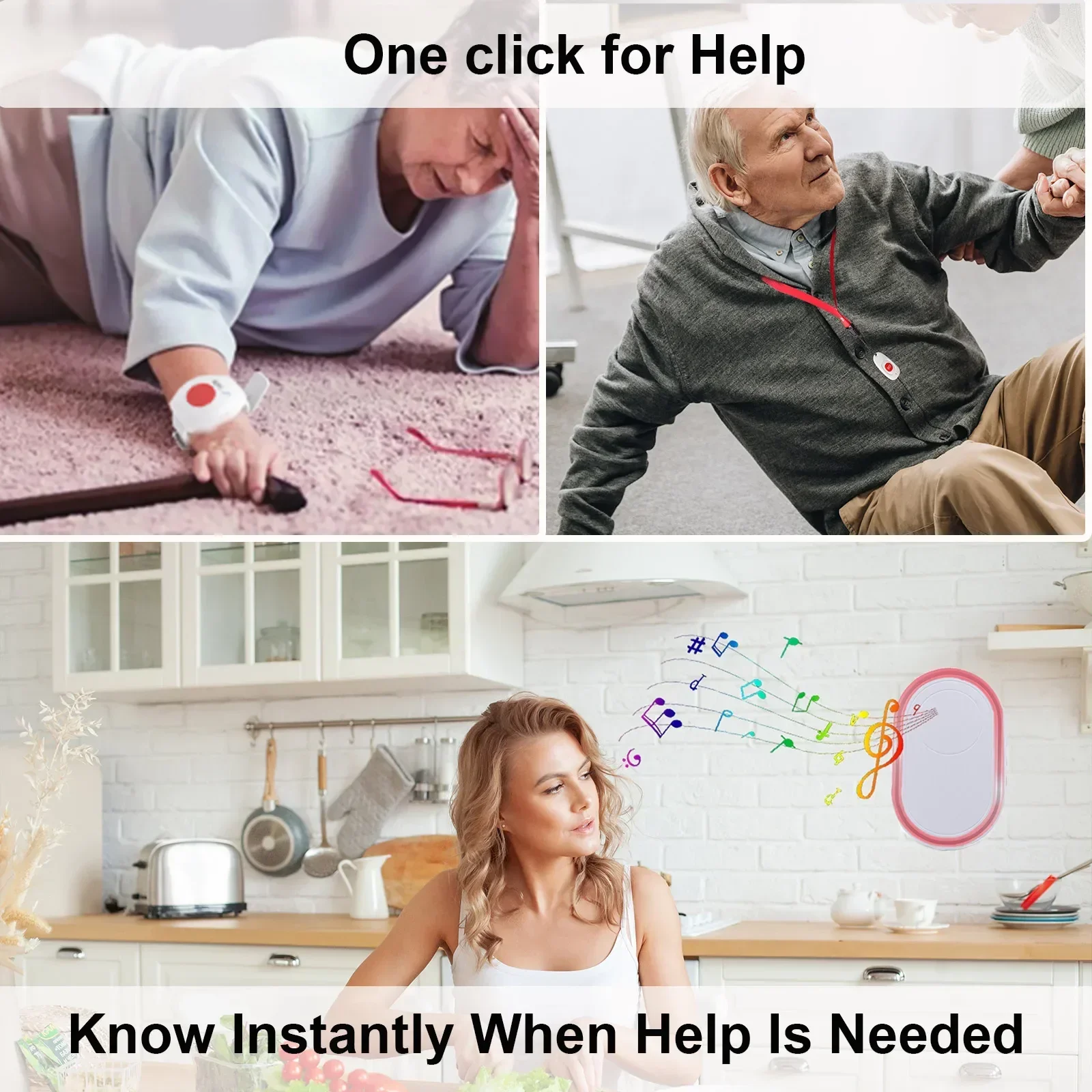 Topvico Wireless Caregiver Pag - Smart Home Security System ulasan dan harga