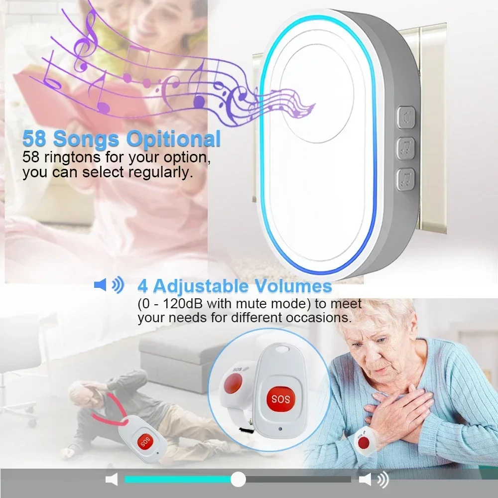 Topvico Wireless Caregiver Pag - Smart Home Security System ulasan dan harga