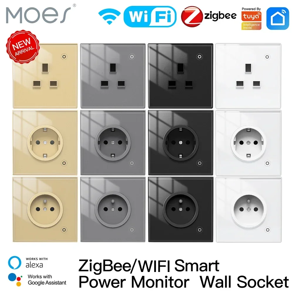 Moes ZigBee soket dinding, WIF - Smart Home Nest ulasan dan harga