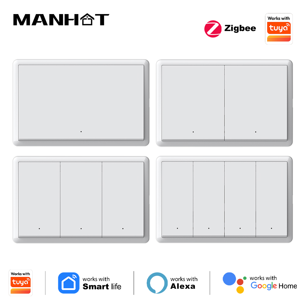 Sakelar Zigbee Pintar Manhot T - Smart Home Lighting ulasan dan harga