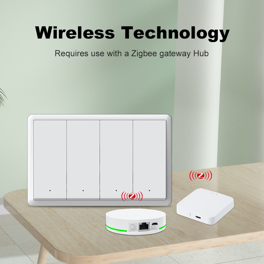 Sakelar Zigbee Pintar Manhot T - Smart Home Lighting ulasan dan harga