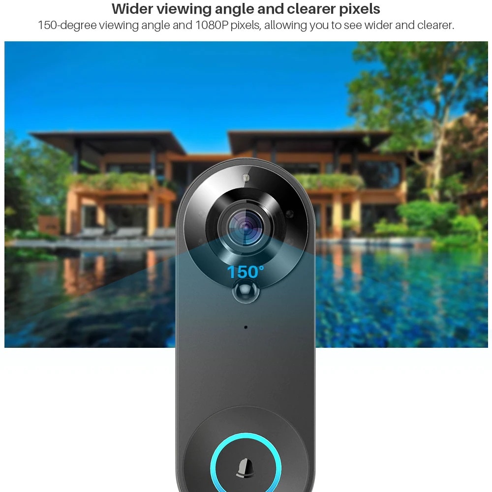 Tuya 1080P Bel Pintu WIFI Nirk - Smart Home Battery Camera ulasan dan harga