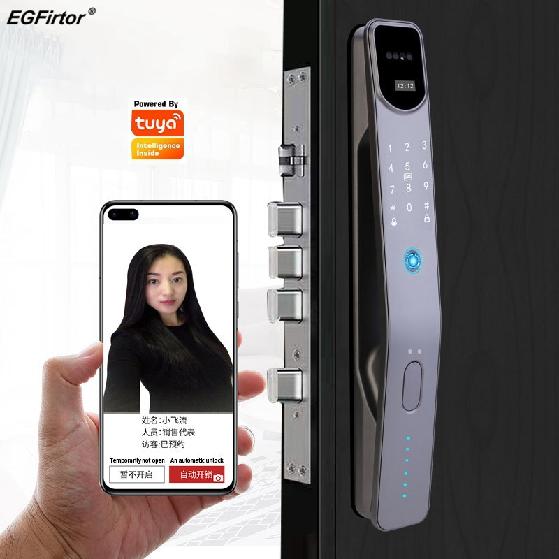 Tuya kunci pintu pintar sidik  - Smart Home Battery Camera ulasan dan harga