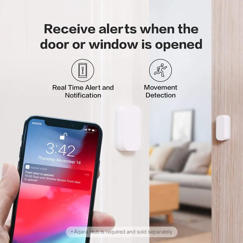 Aqara Sensor jendela pintu Zig - Smart Home Xiaomi App ulasan dan harga