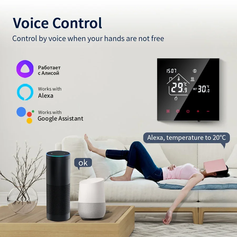 Tuya termostat cerdas WiFi, ta - Smart Home Package ulasan dan harga