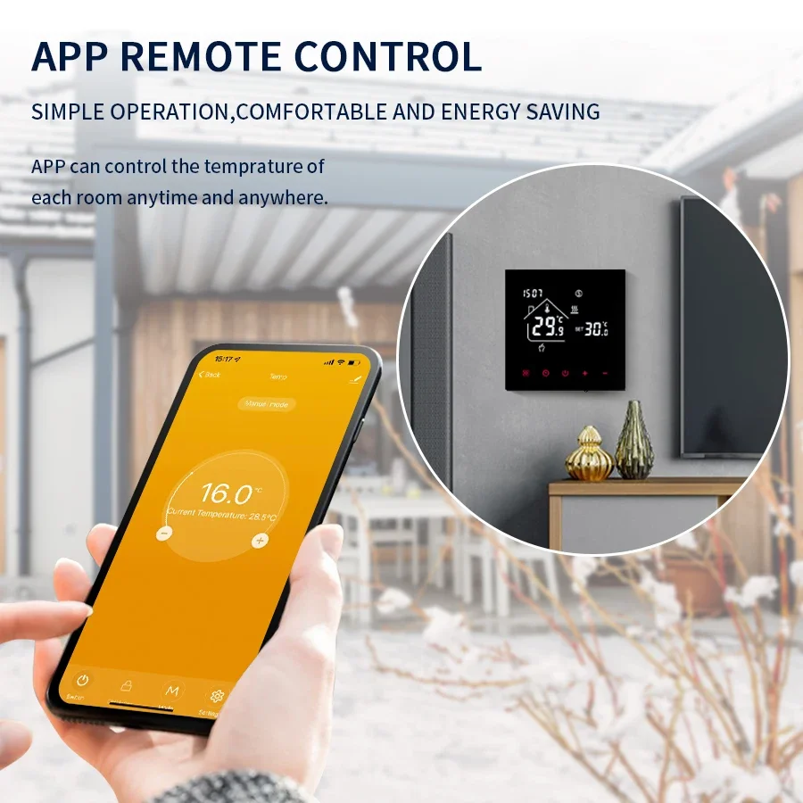 Tuya termostat cerdas WiFi, ta - Smart Home Package ulasan dan harga