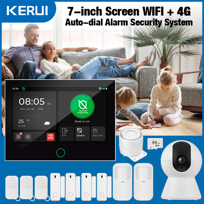 KERUI Alarm Rumah Nirkabel 4G  - Smart Home Package ulasan dan harga