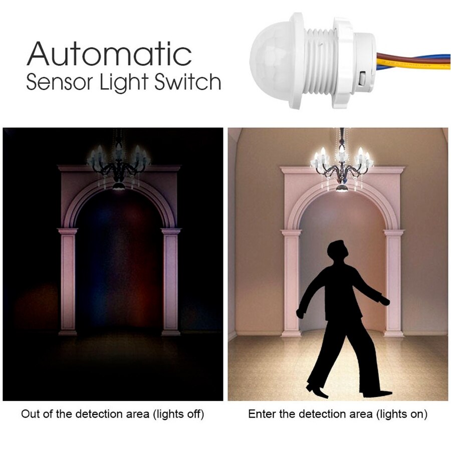 2 Buah Sakelar Detektor Sensor - Pir Motion Sensor ulasan dan harga
