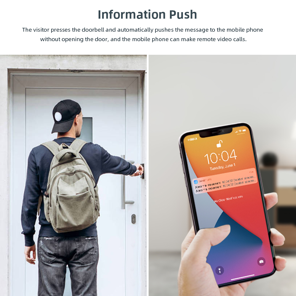 Tuya Video Doorbell 2MP Tahan  - Smart Home Battery Camera ulasan dan harga