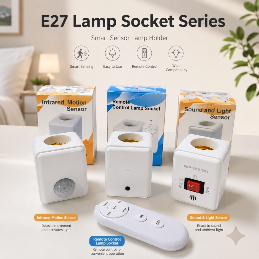 Steker EU/US E27 Sensor Gerak  - Pir Motion Sensor ulasan dan harga