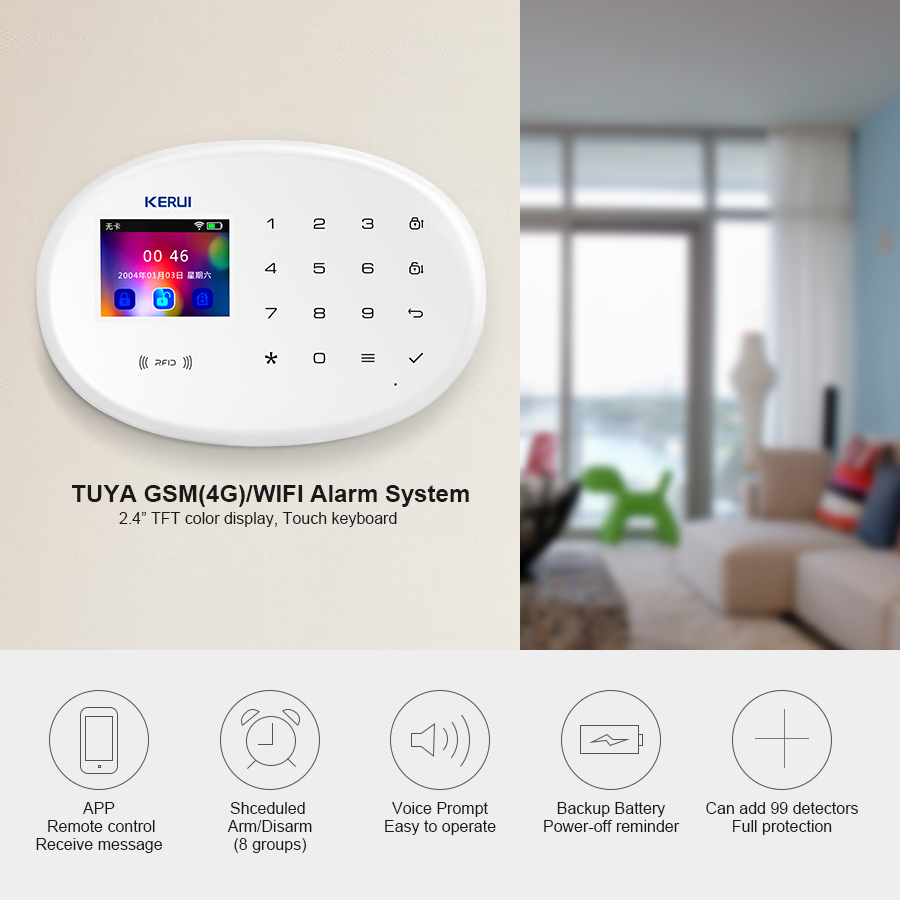 KERUI W202 Kit sistem Alarm GS - Smart Home Package ulasan dan harga