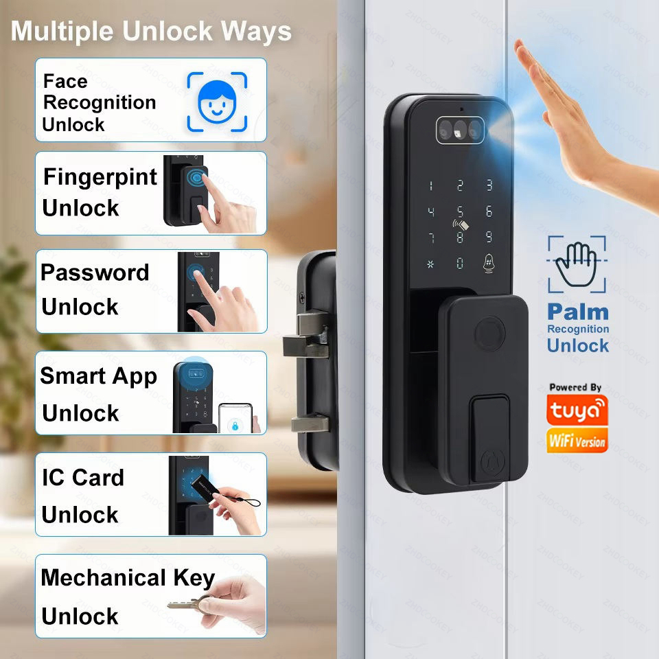 Kunci Pintu Pintar Tuya WiFi A - Smart Home Battery Camera ulasan dan harga