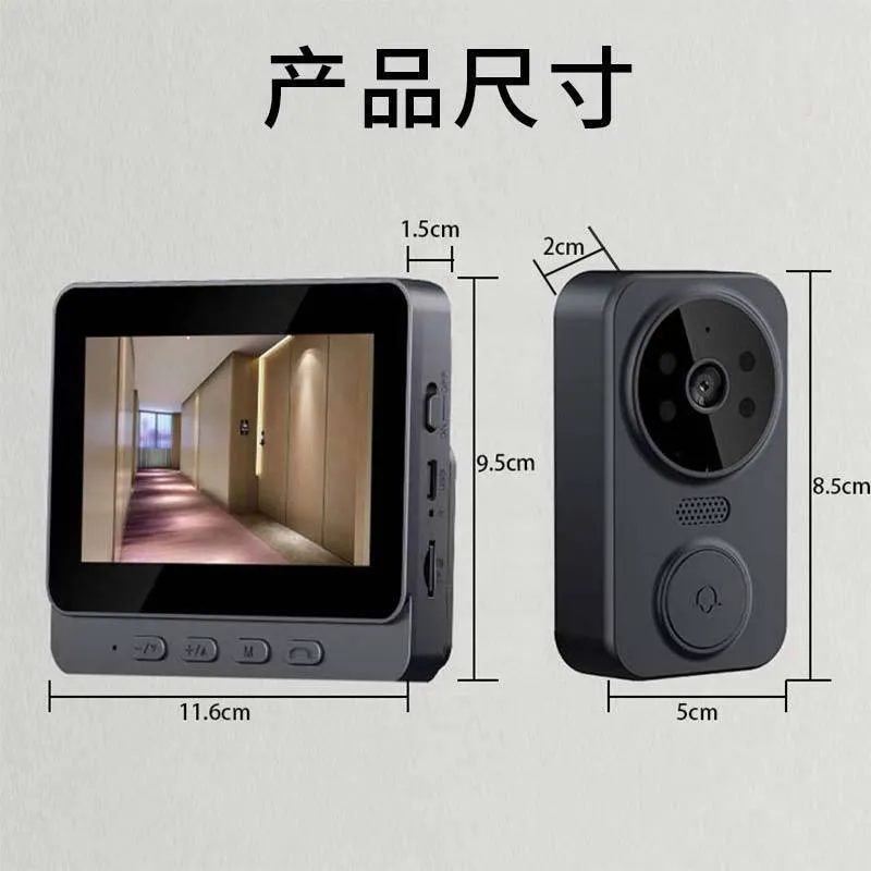 Kamera Bel Pintu Video Nirkabe - Smart Home Video Doorbell Installation ulasan dan harga