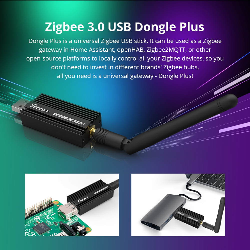 SONOFF Zigbee 3.0 USB Dongle P - Smart Home Hub Ikea ulasan dan harga
