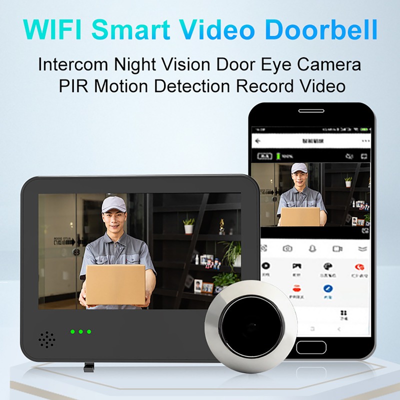 Kamera Pintu Video WIFI Tuya S - Video Doorbell ulasan dan harga