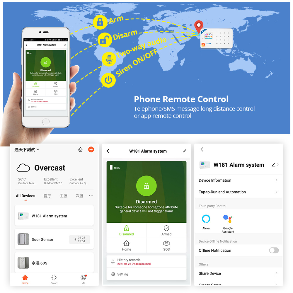 KERUI Kit sistem Alarm keamana - Smart Home Package ulasan dan harga
