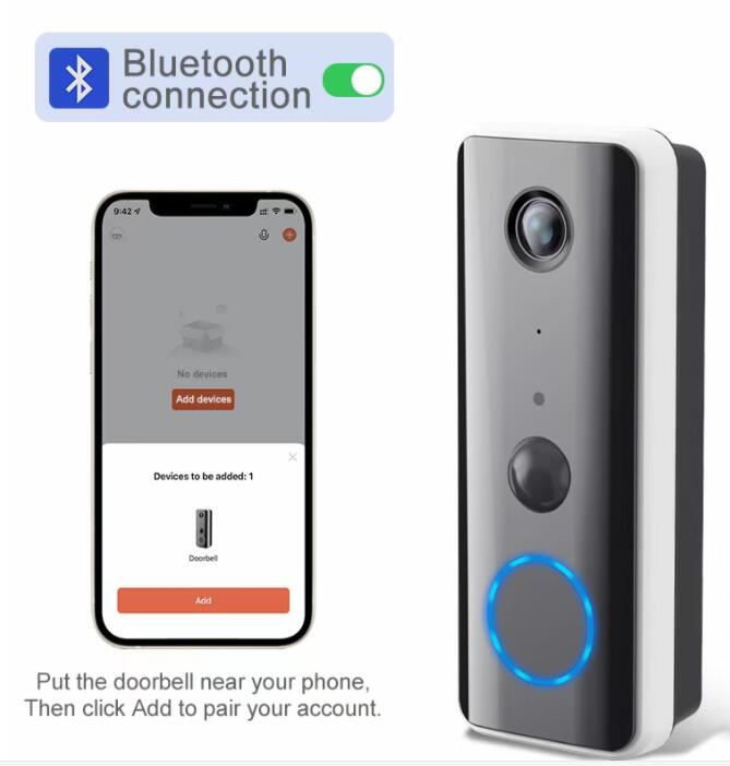 3MP 1296P Tuya APP Konsumsi Da - Video Doorbell ulasan dan harga