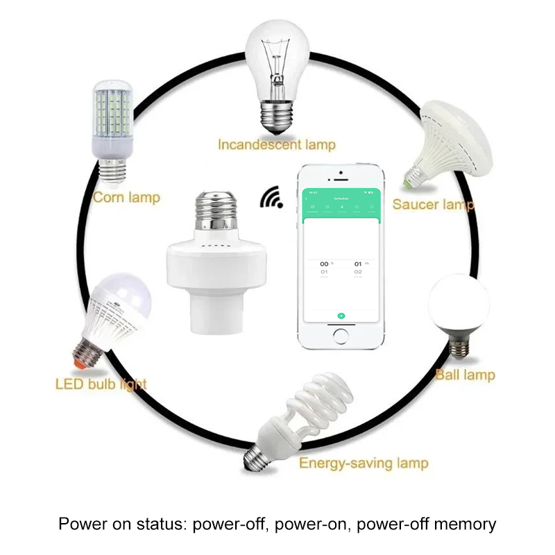 Tuya Smart E27 Soket Sakelar K - Smart Home Lighting ulasan dan harga