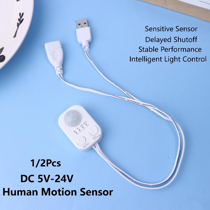 1 Buah DC 5V-24V USB PIR Senso - Pir Motion Sensor ulasan dan harga
