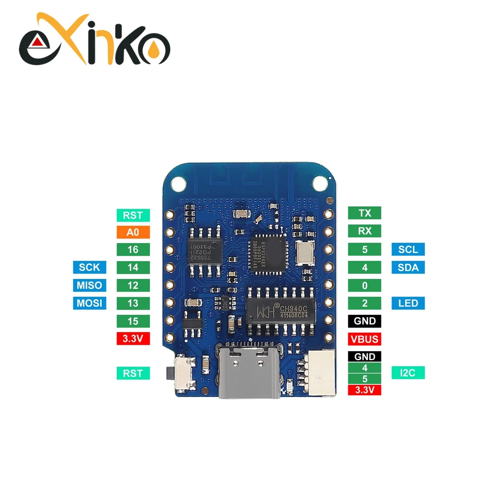 1/5/10 buah WeMos D1 Mini ESP8 - Smart Home Esp8266 ulasan dan harga