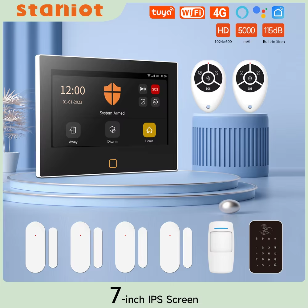 Staniot 7 Inci Sistem Alarm HD - Smart Home Package ulasan dan harga