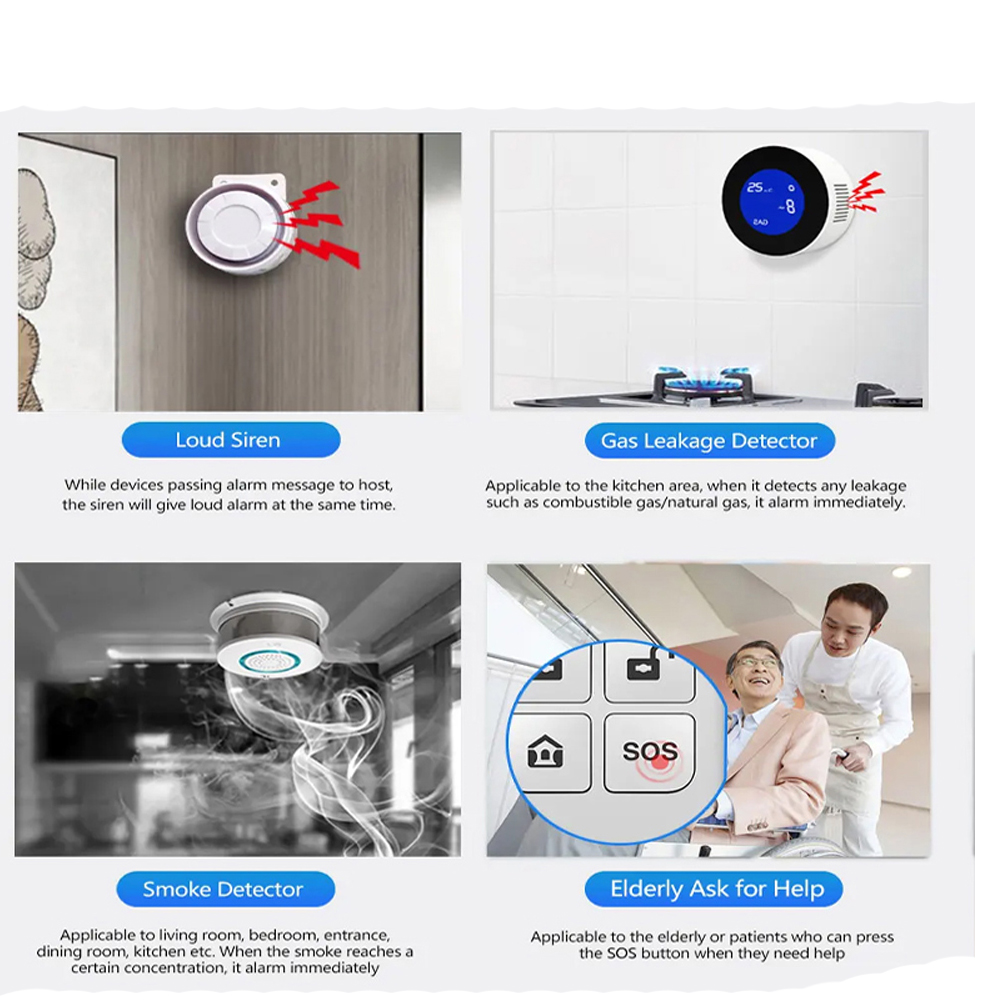Sistem Alarm Rumah Pintar PGST - Smart Home Package ulasan dan harga