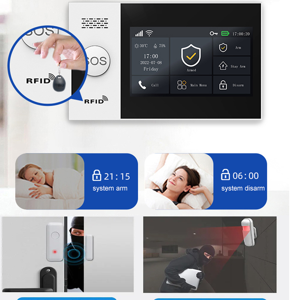 Sistem Alarm Rumah Pintar PGST - Smart Home Package ulasan dan harga