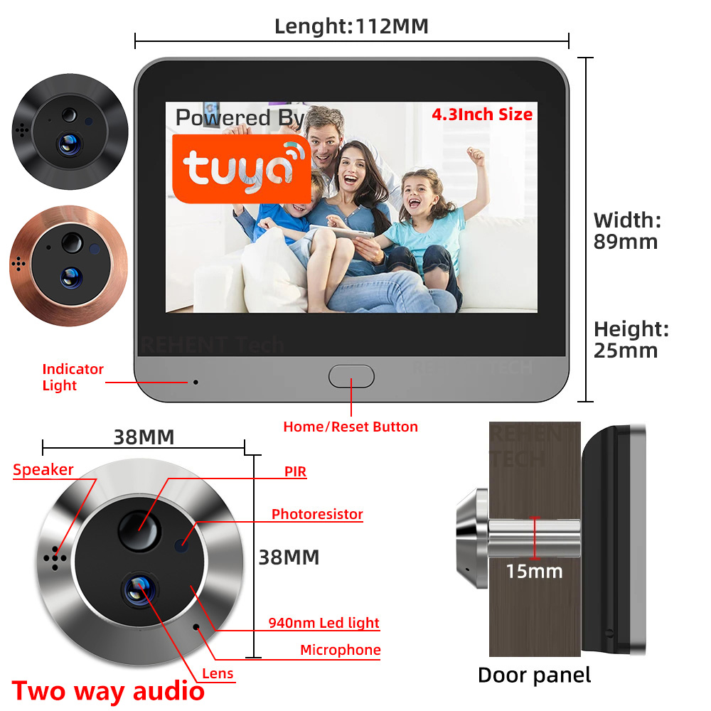 Kamera Pintu Digital WiFi Mini - Smart Home Battery Camera ulasan dan harga